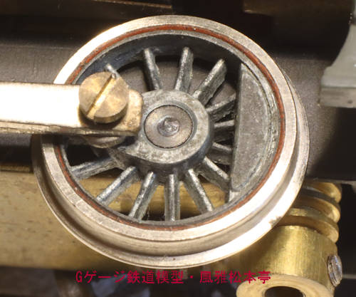 カワイモデル製60型機関車の動輪。