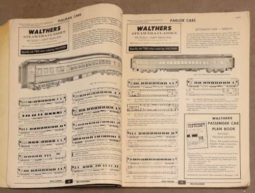 ウォルサーズの1974年版(昭和49年版)カタログ。Walthers HO catalog 1974 edition.