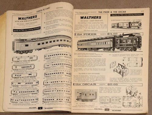 ウォルサーズの1974年版(昭和49年版)カタログ。Walthers HO catalog 1974 edition.