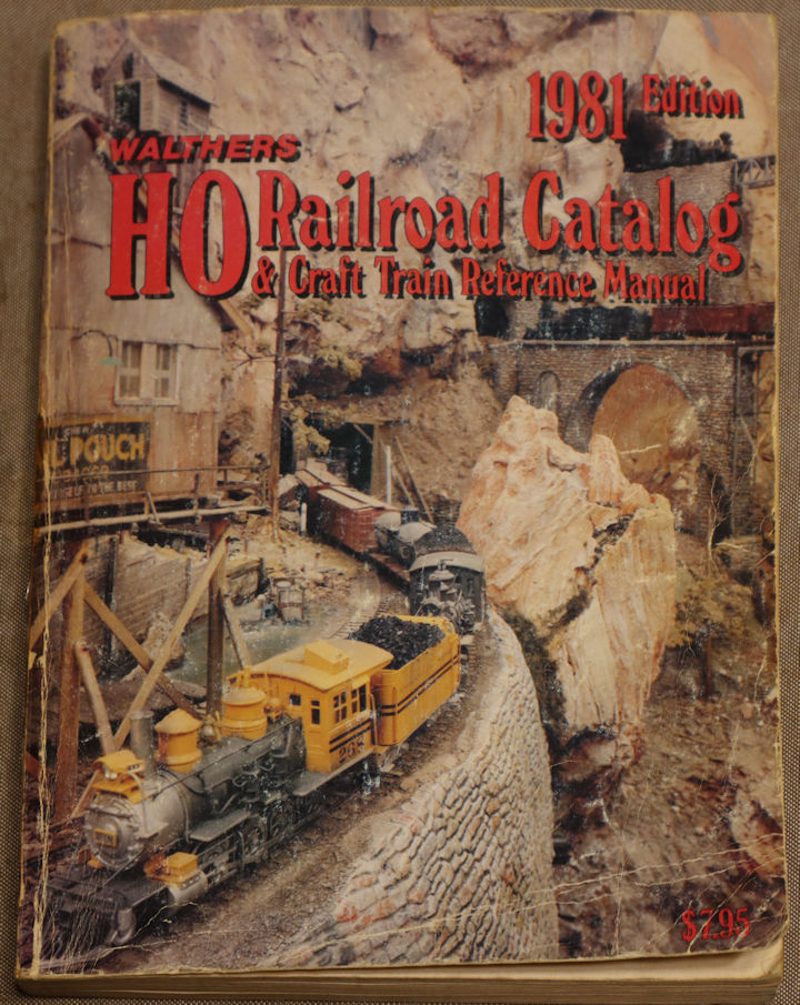 ウォルサーズの1981年:昭和56年版カタログ。Walthers HO catalog 1981 edition.