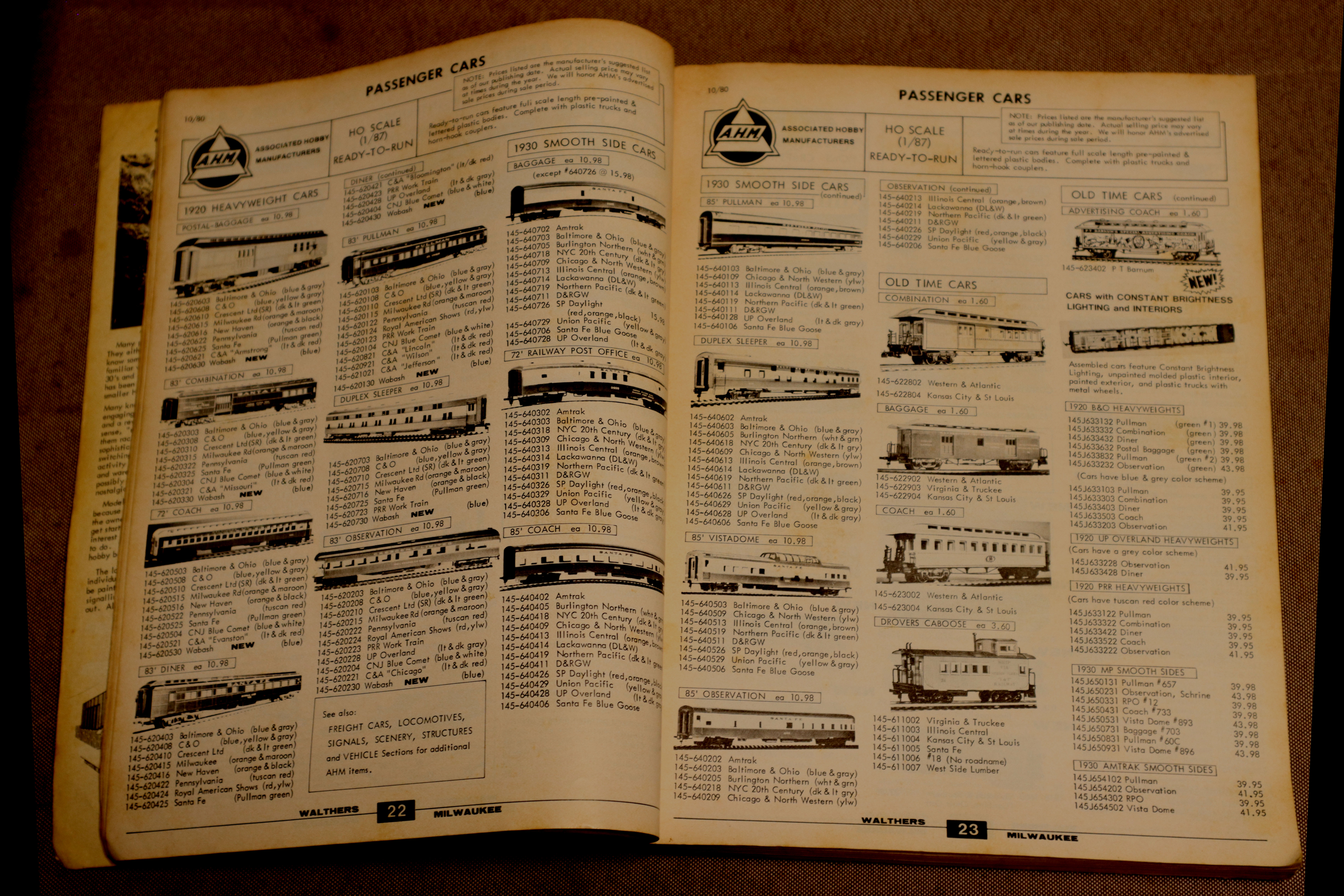 ウォルサーズの1981年:昭和56年版カタログ。Walthers HO catalog 1981 edition.