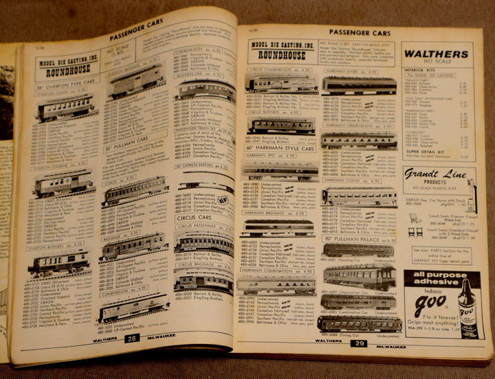 ウォルサーズの1981年:昭和56年版カタログ。Walthers HO catalog 1981 edition.