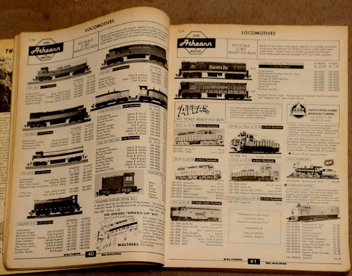 ウォルサーズの1981年:昭和56年版カタログ。Walthers HO catalog 1981 edition.