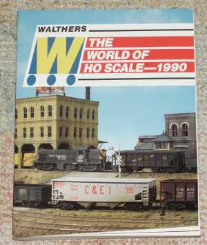 ウォルサーズの1990年：平成2年版カタログ。Walthers HO catalog 1990 edition.