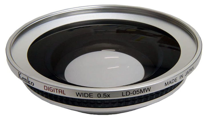 ケンコーのフロントコンバージョンレンズ「LD-05MW」、LD-055WではなくてLD-05MWの方です。