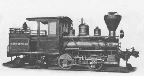 ボールドウィンが製造した蒸気機関車。Baldwin made steam locomotive、Forney wheel arrangement.