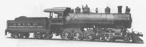 ボールドウィンが製造した蒸気機関車、イタリア政府向けのテンホイラー機。Bldwin made ten-wheeler steam locomotive for Italian Goverment Ry.