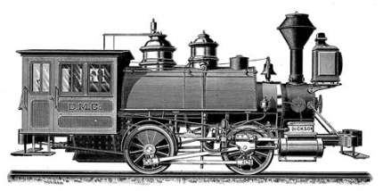 ディクソン製蒸気機関車。Dickson made steam locomotive.