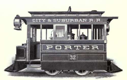 ポーター製スチームトラム。Porter made steam trum locomotive.