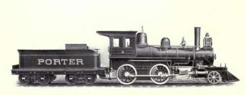 車軸配置が2-4-0となる機関車(H.K.Poretr製)。