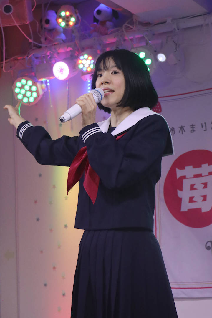 森口こころさん。2024年(令和6年)4月、ライブスペース・マリールーにて撮影。