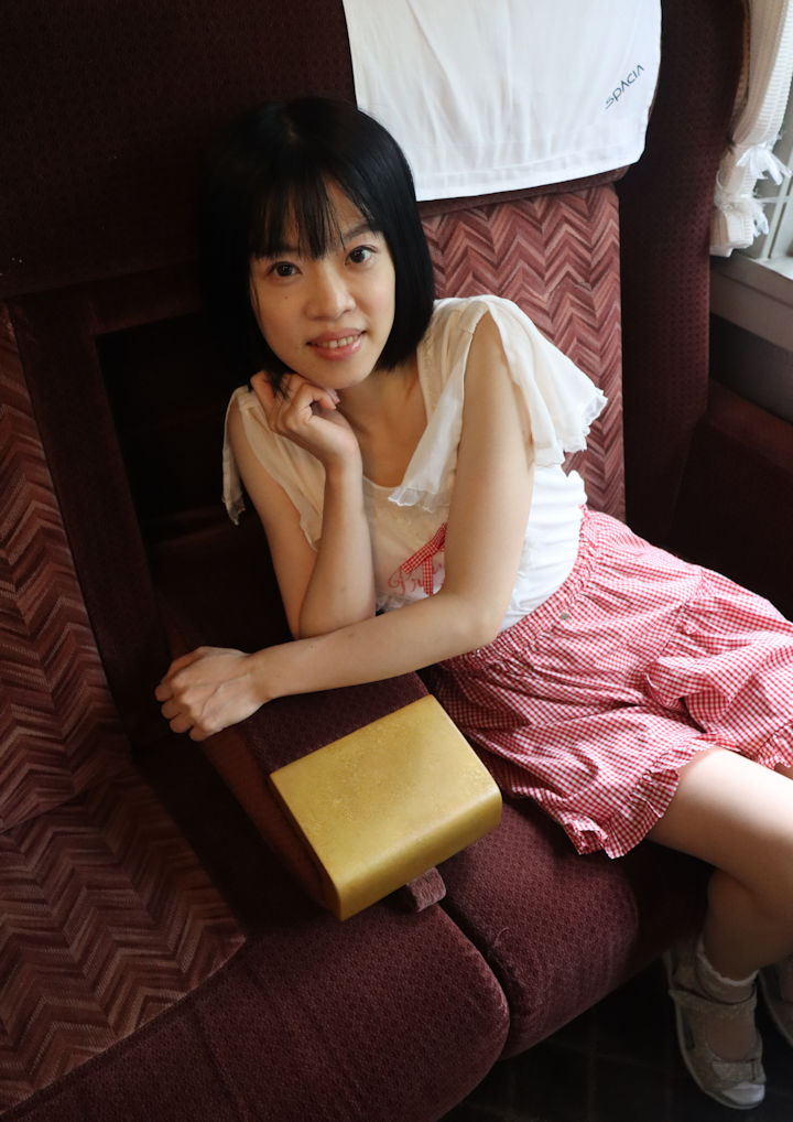 森口こころさん。2025年(令和7年)9月、東武博物館(東京都墨田区)にて撮影。