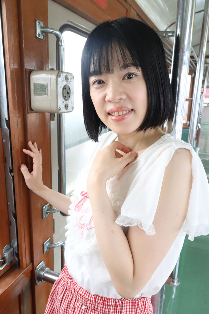 森口こころさん。2025年(令和7年)9月、東武博物館(東京都墨田区)にて撮影。