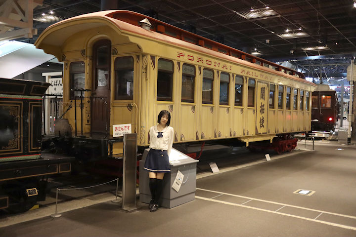 森口こころさん。2025年(令和7年)11月、鉄道博物館(埼玉県さいたま市大宮区)にて撮影。
