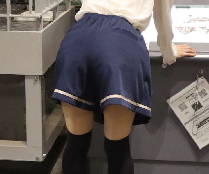 森口こころさん。2025年(令和7年)11月、鉄道博物館(埼玉県さいたま市大宮区)にて撮影。