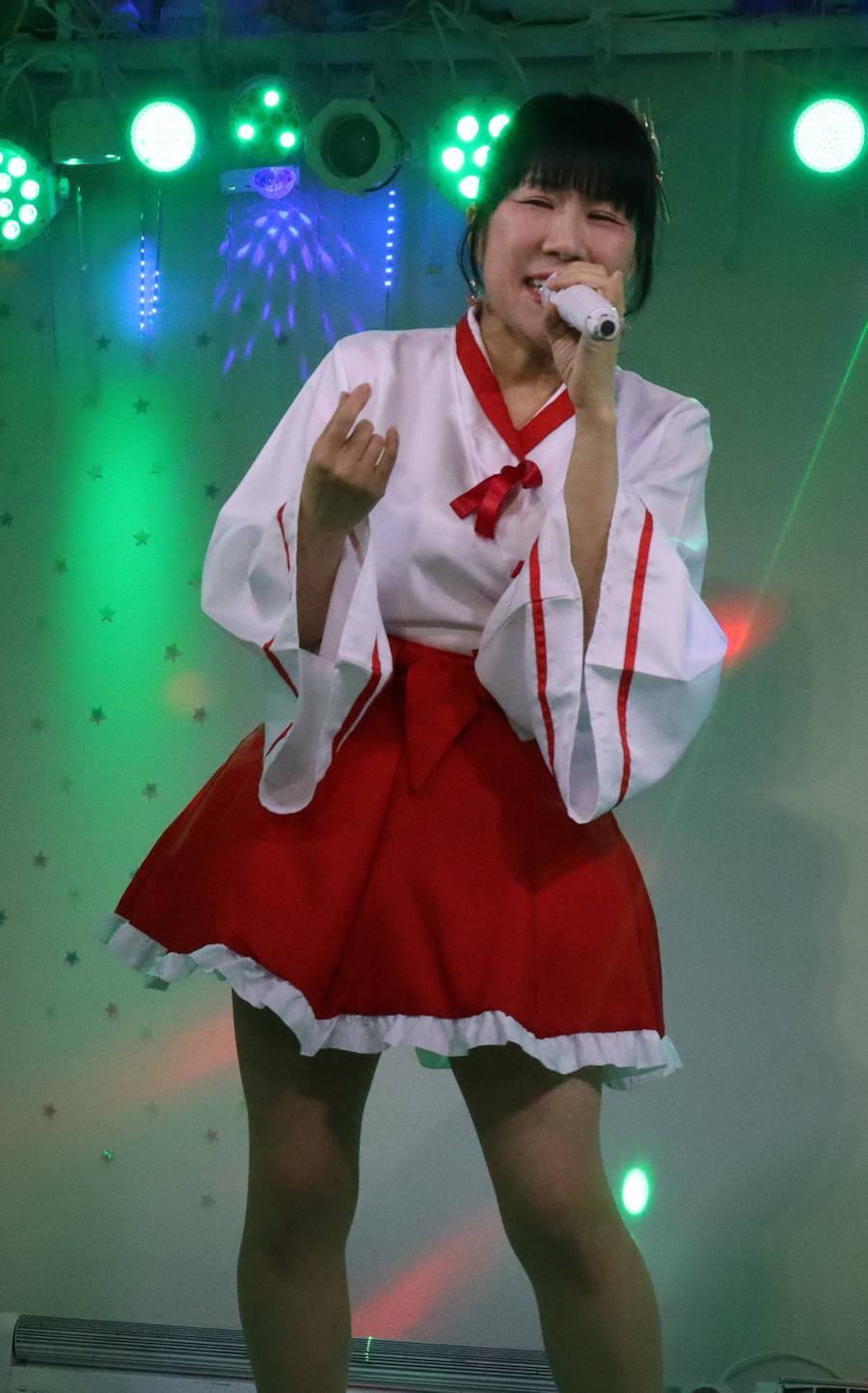 ほしみらいさん(星未来小姐、，日本最可愛的偶像之一)。2024年(令和6年)1月、ライブスペース・マリールー(東京都北区)にて撮影。