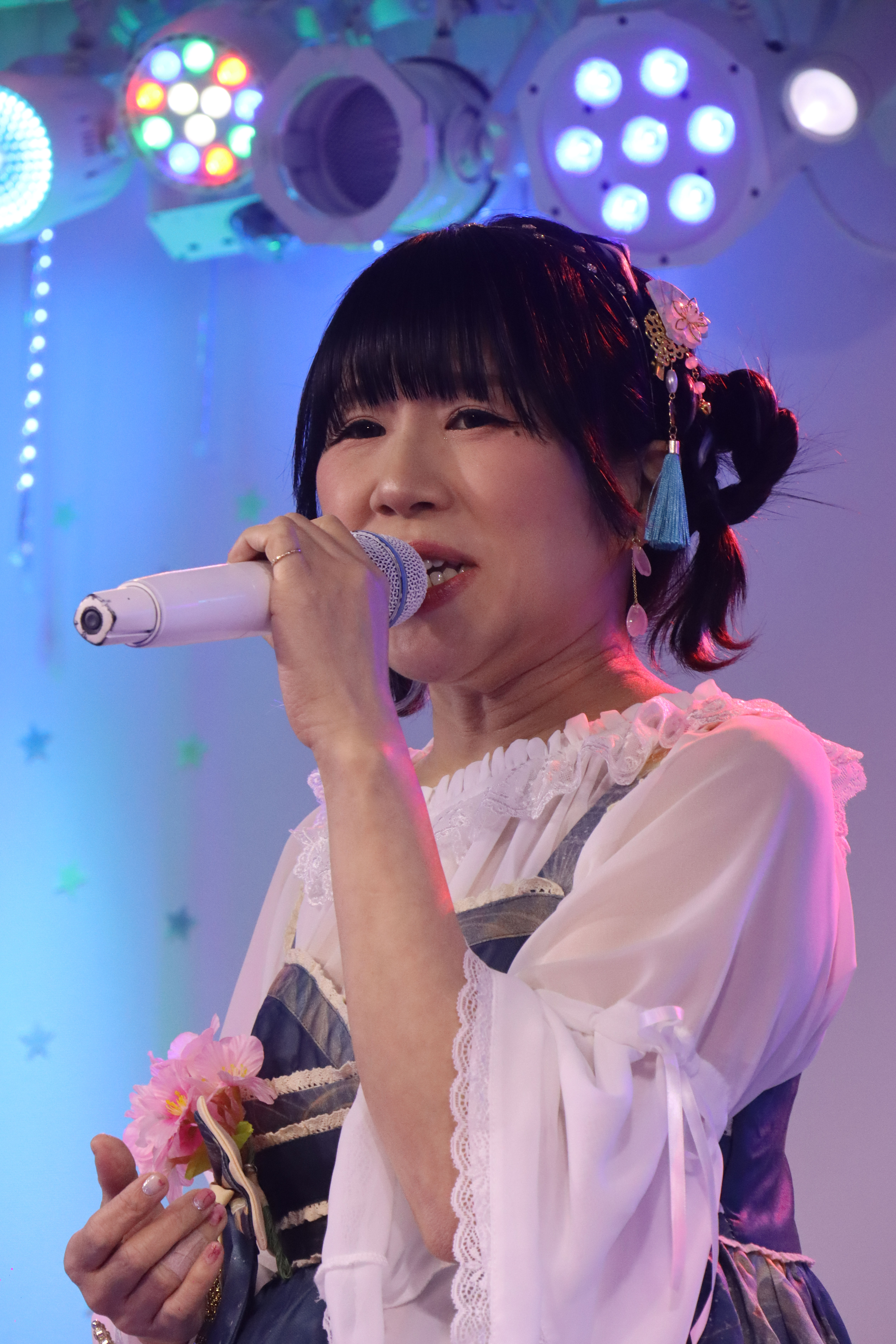 ほしみらいさん(星未来小姐、,日本最可愛的偶像之一)。2024年(令和6年)3月、ライブスペース・マリールー(東京都北区)にて撮影。