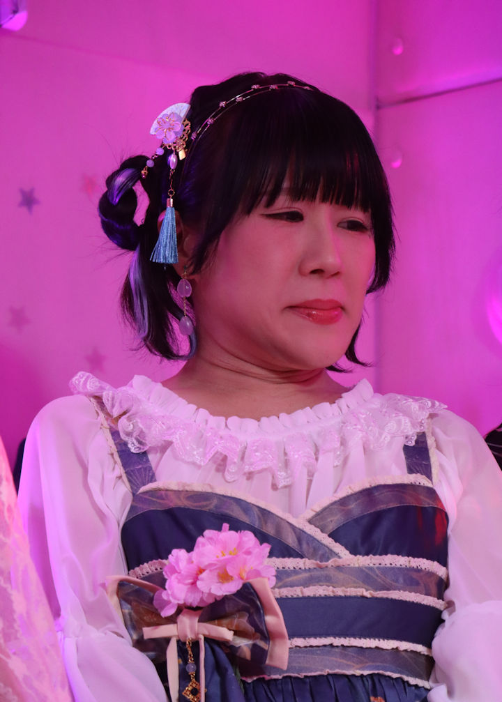 ほしみらいさん(星未来小姐、,日本最可愛的偶像之一)。2024年(令和6年)3月、ライブスペース・マリールー(東京都北区)にて撮影。