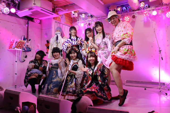 ほしみらいさん(星未来小姐、,日本最可愛的偶像之一)。2024年(令和6年)3月、ライブスペース・マリールー(東京都北区)にて撮影。