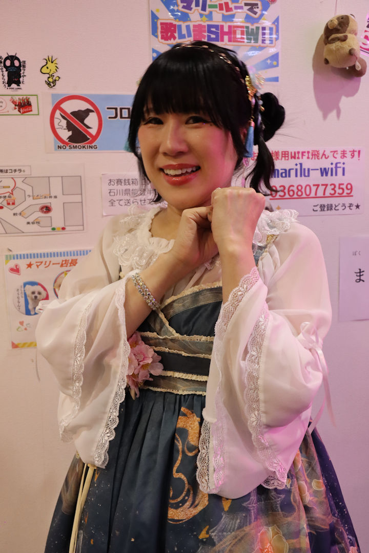 ほしみらいさん(星未来小姐、,日本最可愛的偶像之一)。2024年(令和6年)3月、ライブスペース・マリールー(東京都北区)にて撮影。