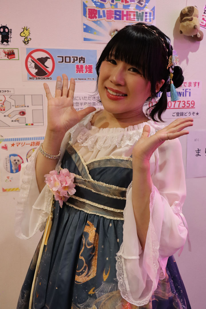 ほしみらいさん(星未来小姐、,日本最可愛的偶像之一)。2024年(令和6年)3月、ライブスペース・マリールー(東京都北区)にて撮影。