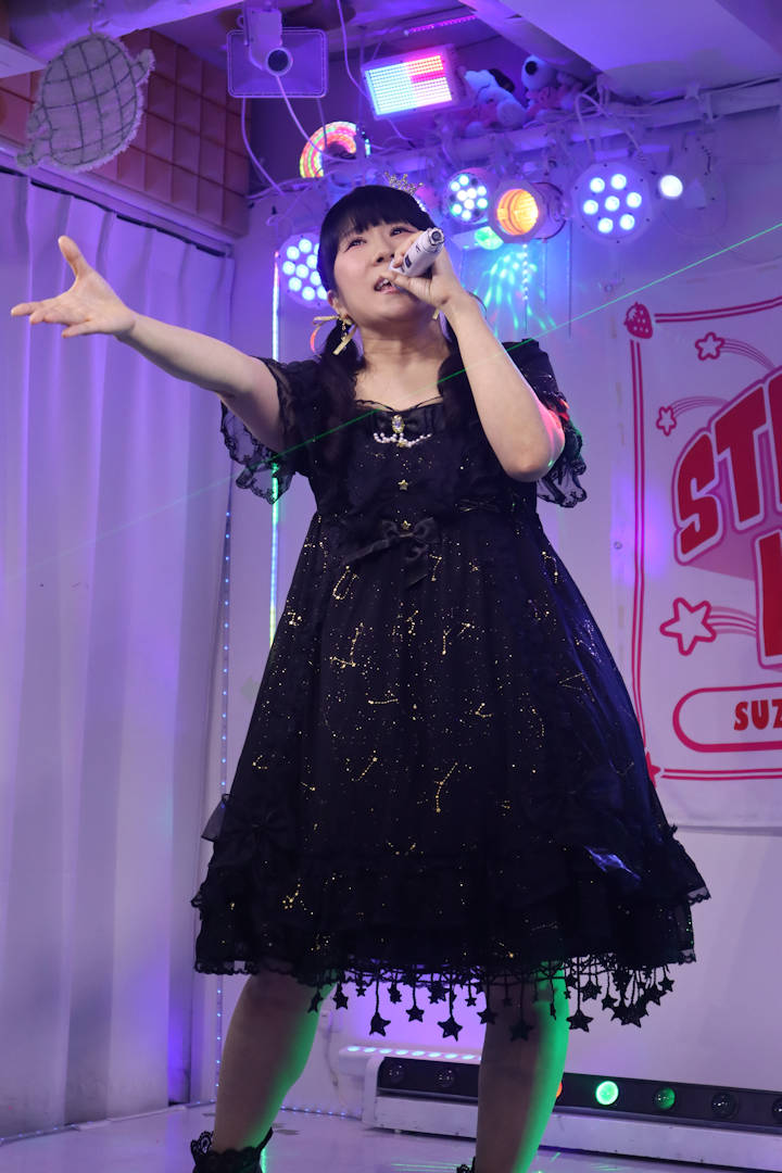 ほしみらい姫。2025年(令和7年)4月、ライブスペース・マリールー(東京都北区)にて撮影。