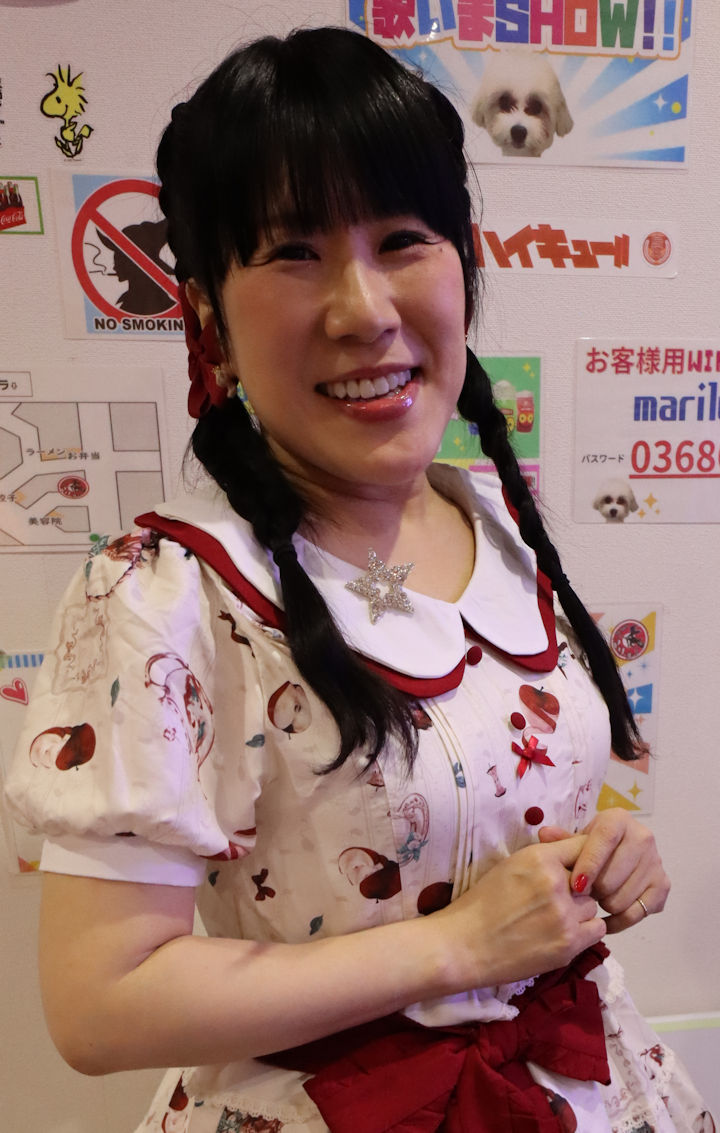 ほしみらい姫。2025年(令和7年)5月、ライブスペース・マリールー(東京都北区)にて撮影。