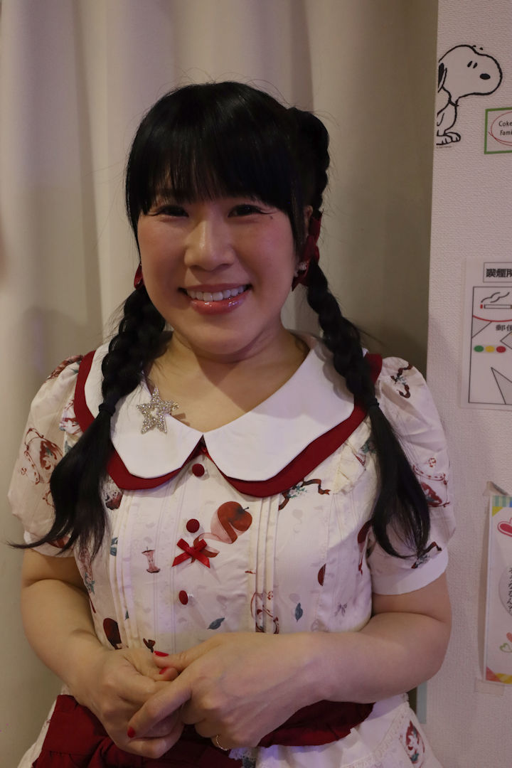 ほしみらい姫。2025年(令和7年)5月、ライブスペース・マリールー(東京都北区)にて撮影。