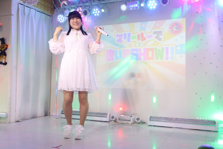 ほしみらい姫。2025年(令和7年)8月、ライブスペース・マリールー(東京都北区)にて開催された「マリールーで歌いまSHOW」に際して撮影。