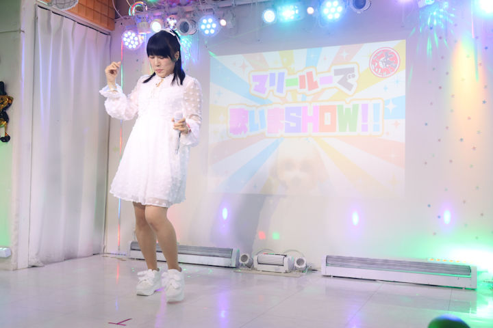 ほしみらい姫。2025年(令和7年)8月、ライブスペース・マリールー(東京都北区)にて開催された「マリールーで歌いまSHOW」に際して撮影。