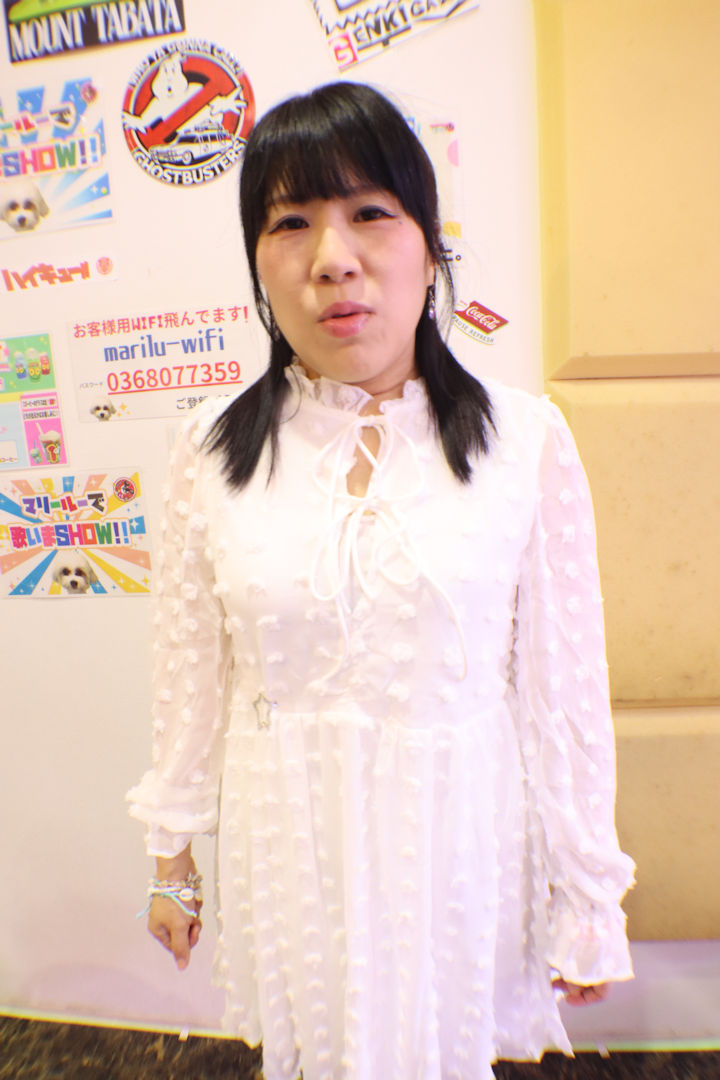 ほしみらい姫。2025年(令和7年)8月、ライブスペース・マリールー(東京都北区)にて開催された「マリールーで歌いまSHOW」に際して撮影。