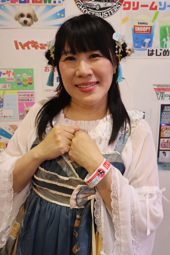 ほしみらい姫。2025年(令和7年)10月、ライブスペース・マリールー(東京都北区)にて開催された「苺日和」に際して撮影。