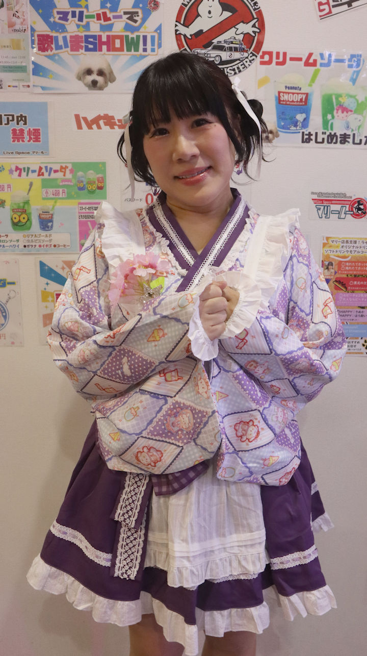 ほしみらい姫。2026年(令和8年)3月、ライブスペース・マリールー(東京都北区)にて開催された「苺日和(いちごびより)」に際して撮影。