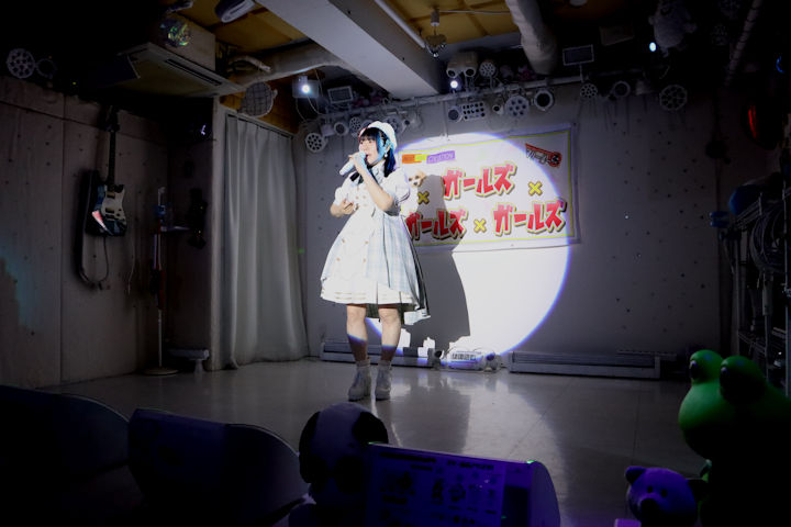 ほしみらい姫。2026年(令和8年)5月、ライブスペース・マリールー(東京都北区)にて開催された「ガールズ・ガールズ・ガールズ」に際して撮影。