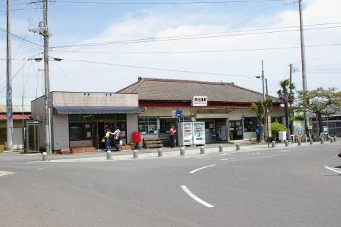 茨城交通湊線那珂湊(なかみなと：茨城県ひたちなか市)駅。2007年(平成19年)5月撮影