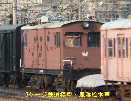 伊那電気鉄道デキ1型(≒近江鉄道ED31型)。2004年(平成16年)11月、上信電鉄高崎(たかさき：群馬県高崎市)駅にて撮影。未だ、