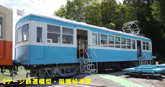 銚子電気鉄道デハ702。2012年(平成24年)5月、ポッポの丘にて撮影。