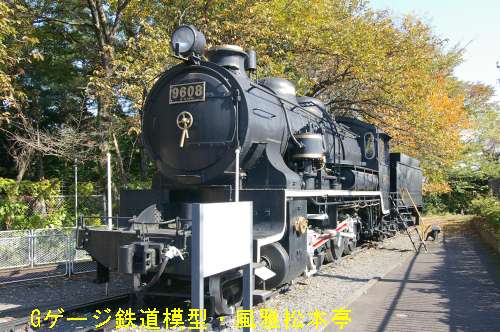 国鉄9600型9608。2005年(平成17年)11月、青梅鉄道公園(東京都青梅市)にて撮影。