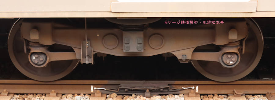 JR東日本E217系の電動車が履くDT61台車。2023年(令和5年)4月撮影。