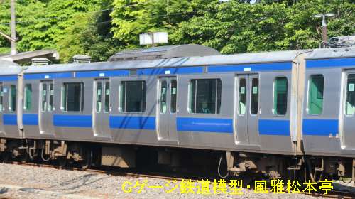 JR東日本サハE531-27。2017年(平成28年)8月、JR常磐線磯原(いそはら：茨城県北茨城市)駅にて撮影。