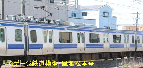 JR東日本モハE531-23。2016年(平成28年)8月、JR常磐線磯原(いそはら：茨城県北茨城市)駅にて撮影。