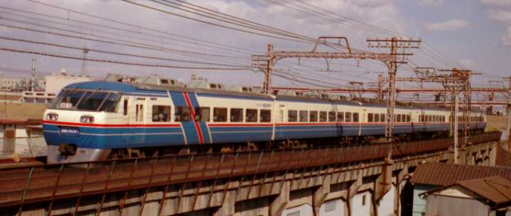 京成電鉄AE3他。1985年(昭和60年)2月撮影。