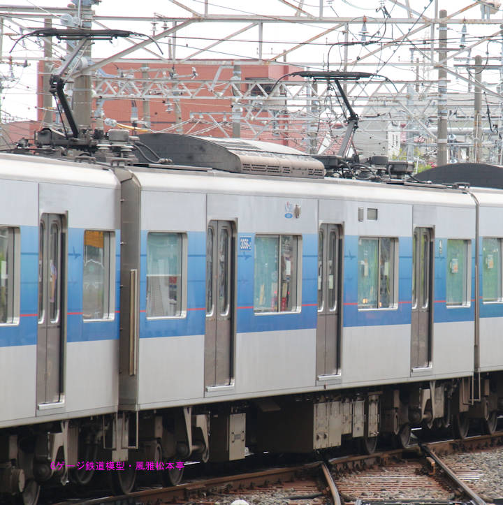 京成電鉄新3056-2。2014年(平成26年)7月、京成電鉄上野線京成津田沼(けいせいつだぬま：千葉県習志野市)駅にて撮影。