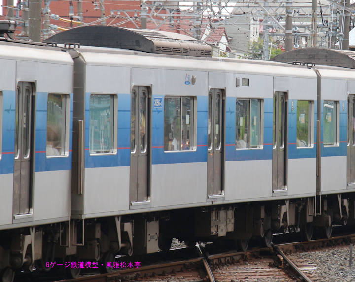 京成電鉄新3056-4。2014年(平成26年)7月、京成電鉄上野線京成津田沼(けいせいつだぬま：千葉県習志野市)駅にて撮影。