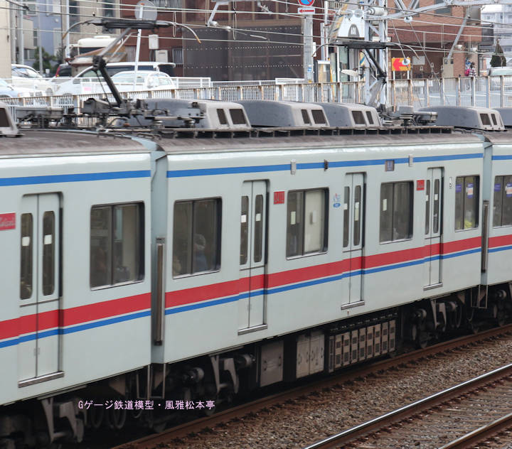 京成電鉄モハ3412。2017年(平成29年)1月、京成電鉄上野線東中山(ひがしなかやま：千葉県船橋市)駅にて撮影。