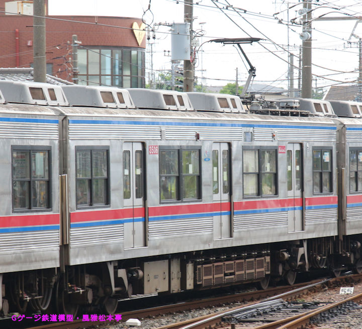 京成電鉄モハ3506。2014年(平成26年)7月、京成電鉄千葉線京成津田沼(けいせいつだぬま：千葉県習志野市)駅にて撮影。