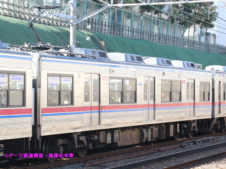 京成電鉄モハ3526。2020年(平成26年)2月、京成電鉄上野線京成津田沼(けいせいつだぬま：千葉県習志野市)駅にて撮影。