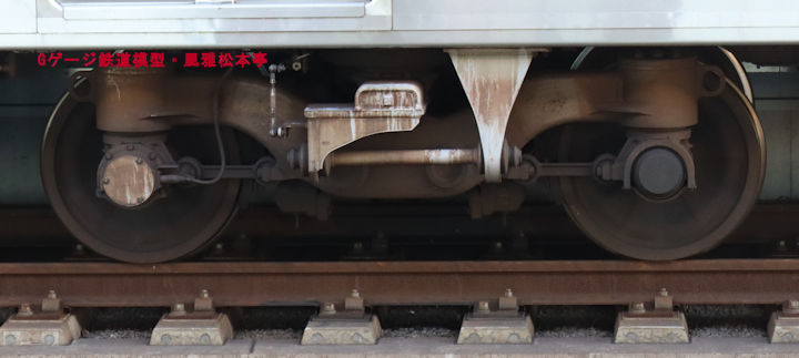 京成電鉄新3100系(3150番代)が履くFS583台車。2025年(令和7年)11月、成田スカイアクセス線成田湯川(なりたゆかわ：千葉県成田市)駅にて撮影。