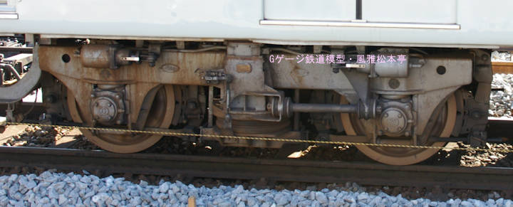 京成電鉄モハ3300型が履く、KS121A台車。2007年(平成19年)2月撮影。