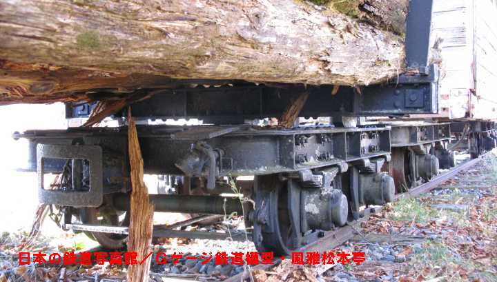 遠山森林鉄道の貨車。2008年(平成20年)11月、「ハイランドしらびそ(長野県飯田市)」にて撮影。